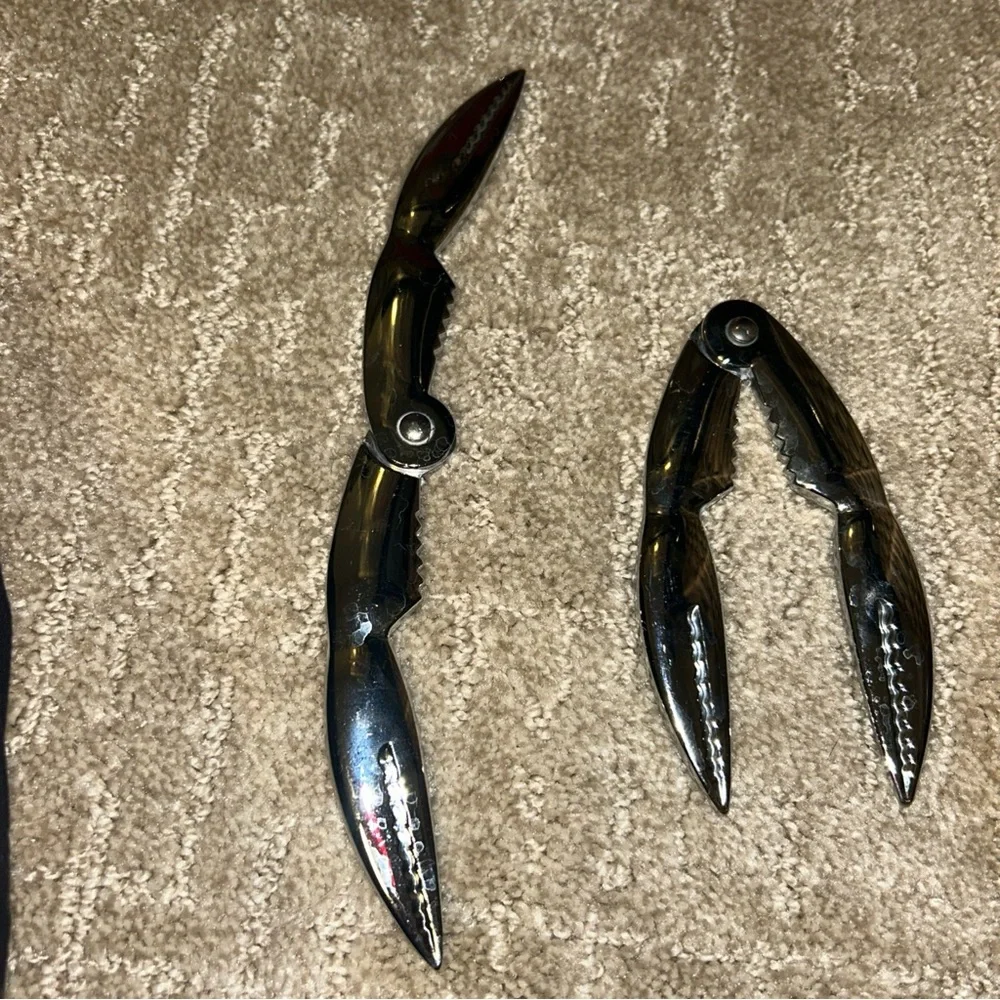 Lobster Claw Crab Crackers Stainless Steel Set Of 2